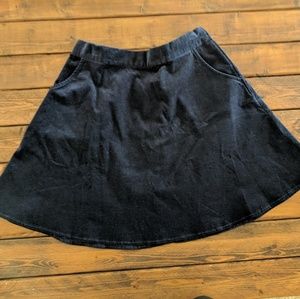 Blue corduroy Modcloth skirt with pockets